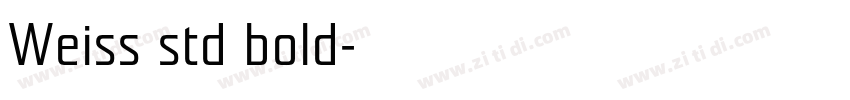 Weiss std bold字体转换
